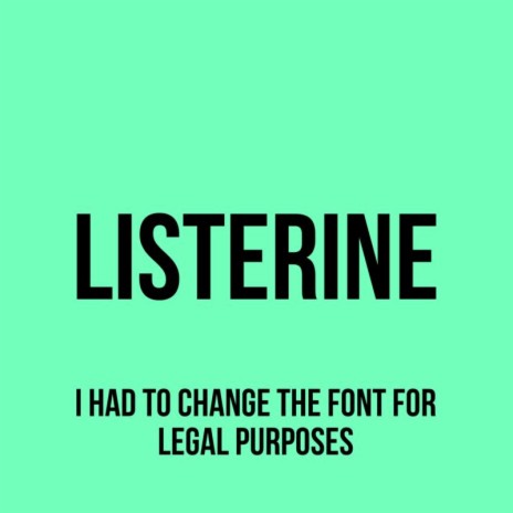 LISTERINE cover art