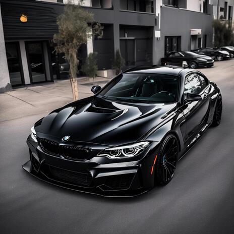 Чёрный BMW