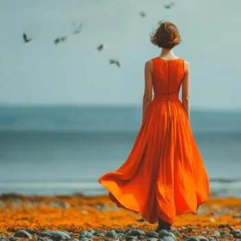 WOMAN IN THE RED DRESS cover art