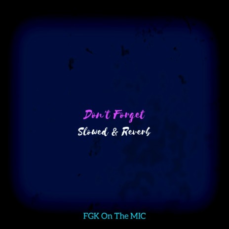Don't Forget (Slowed & Reverb)