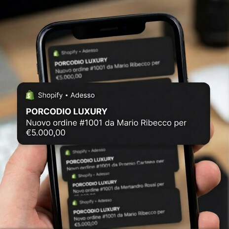Porcodio Luxury Shopify New order from Mario Ribecco • $5,000.00 cover art