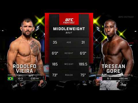 Rodolfo Vieira x Tresean Gore | LUTA COMPLETA | UFC Vegas 116