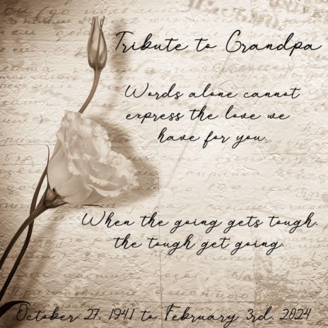 Tribute to Grandpa cover art
