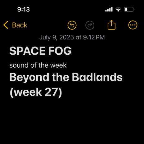 The Badlands (week 27) cover art