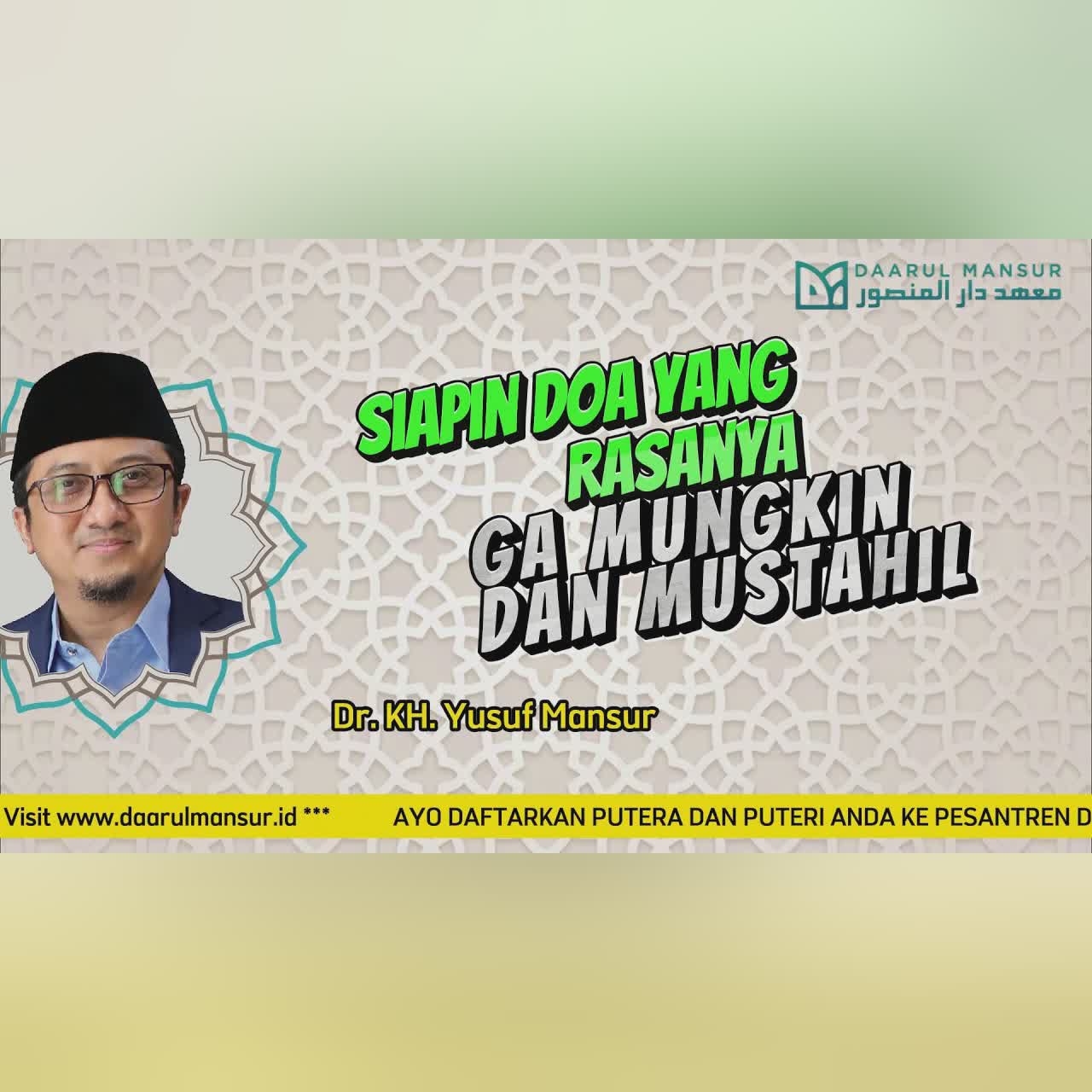 Siapin Doa Yg Rasanya Ga Mungkin