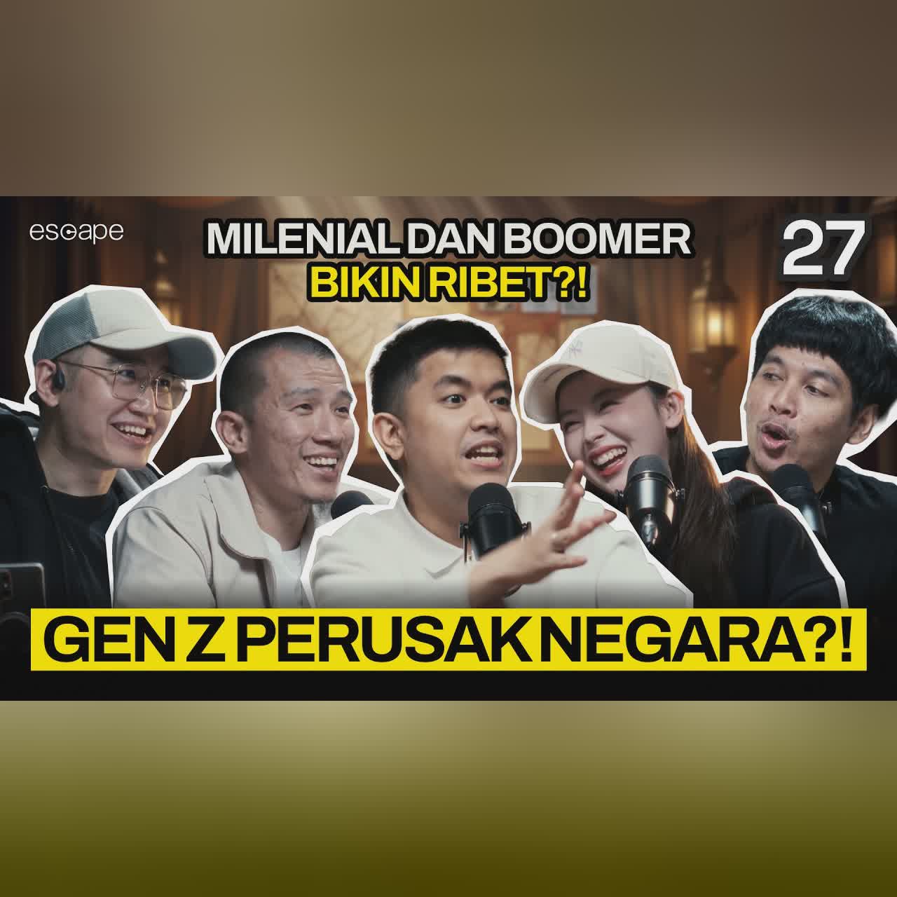 GEN Z WAJIB NONTON, BELAJAR DARI NABI?! - Escape Eps 27 (Ft. Oza Rangkuti, Felix Siauw, Koi, Verren) cover art