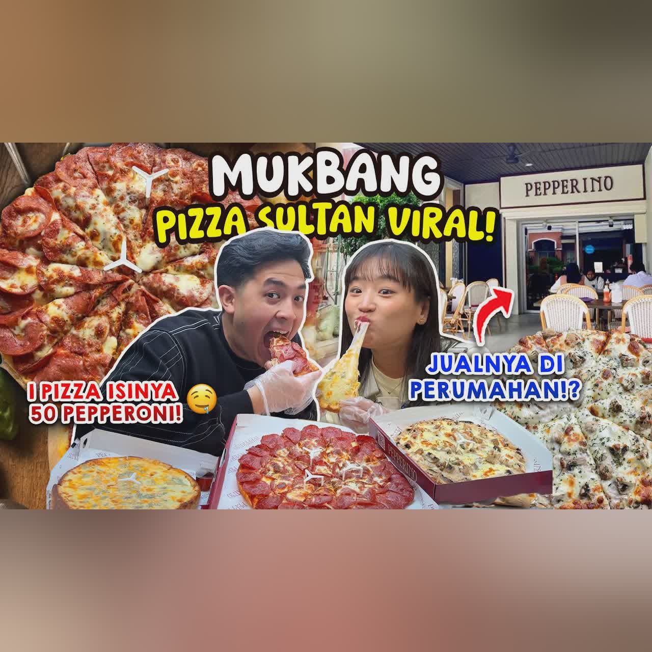 MUKBANG PIZZA SULTAN VIRAL!! TOPPING SEGUNUNG, JUALAN DI PERUMAHAN!? | JEROME HARUKA VLOG cover art