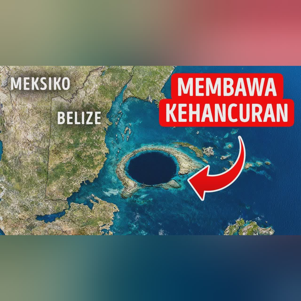 Lubang Laut Raksasa di Belize Ini Baru Saja Mengibarkan Bendera Merah cover art