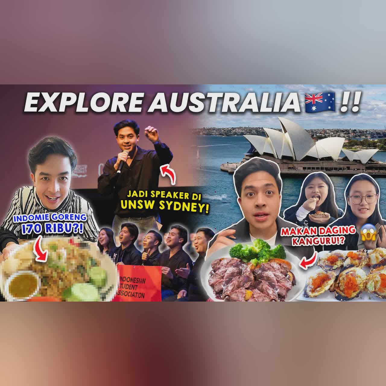 EXPLORE & KULINERAN DI SYDNEY AUSTRALIA!! INDOMIE 170 RIBU, COBA DAGING KANGGURU!? cover art