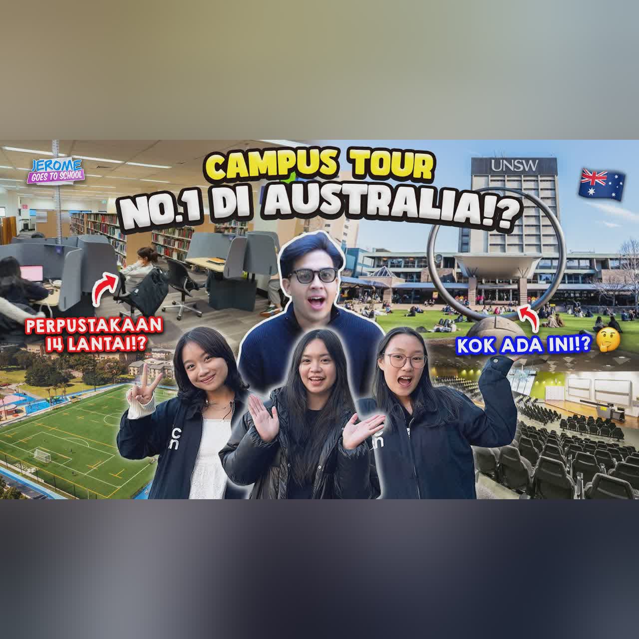 WOW! KELILING KAMPUS NO.1 DI AUSTRALIA (UNSW)!! KOK ADA... | JEROME GOES TO SCHOOL cover art