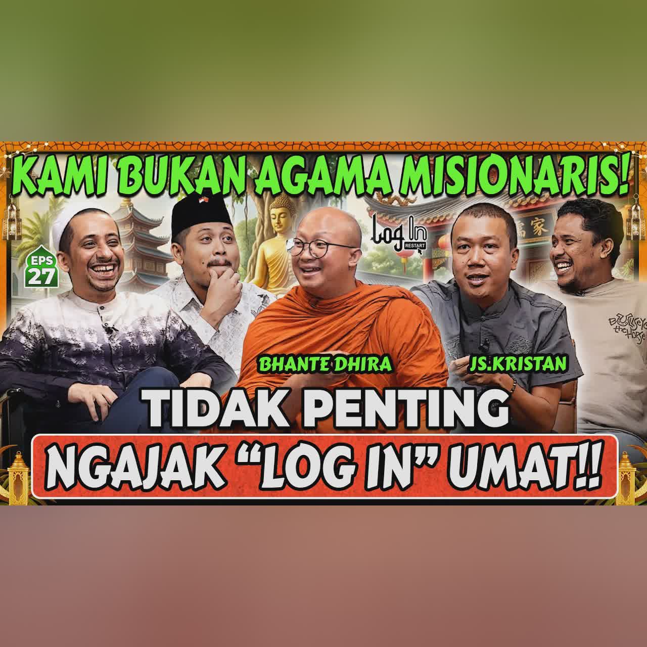KONGHUCU DAN BUDDHA BERSATU❗GAWAT NIH‼️ Habib Ja'far - Mamat - Bhante Dhira - Tretan - Login EPS 27 cover art