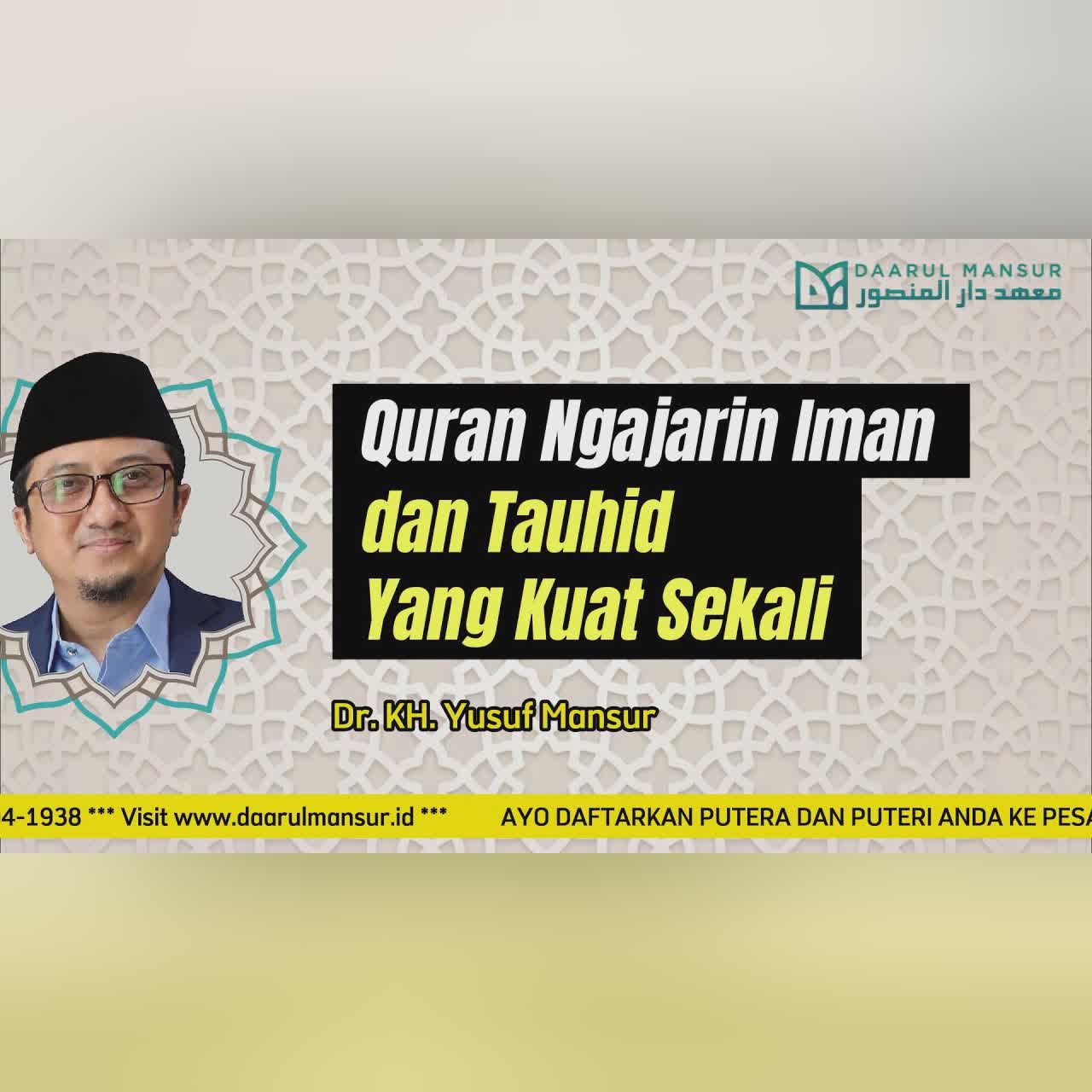 Quran Ngajarin Iman dan Tauhid