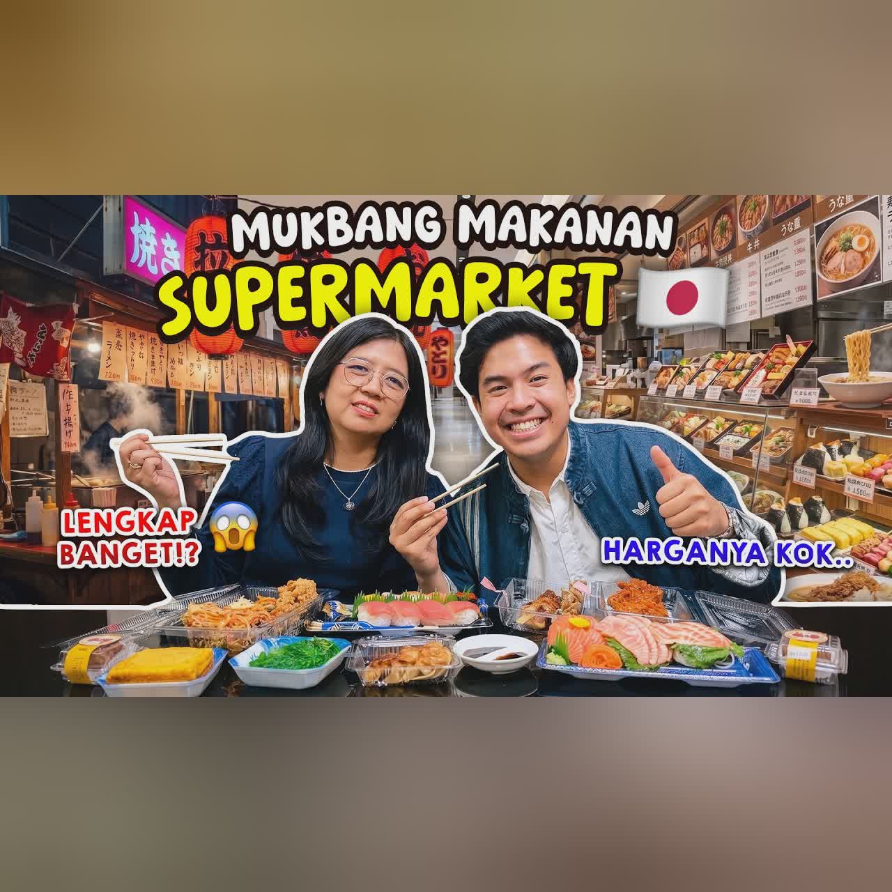 MUKBANG MAKANAN SUPERMARKET JEPANG DI MALL INDONESIA! LENGKAP BANGET!? cover art