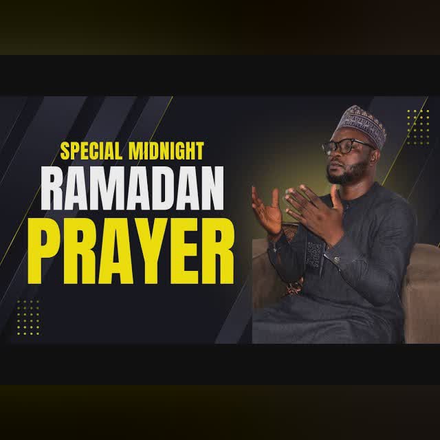 MIDNIGHT PRAYER: Tahaajjud Supplications & Adhkar for Spiritual Renewal (English & Yoruba) cover art