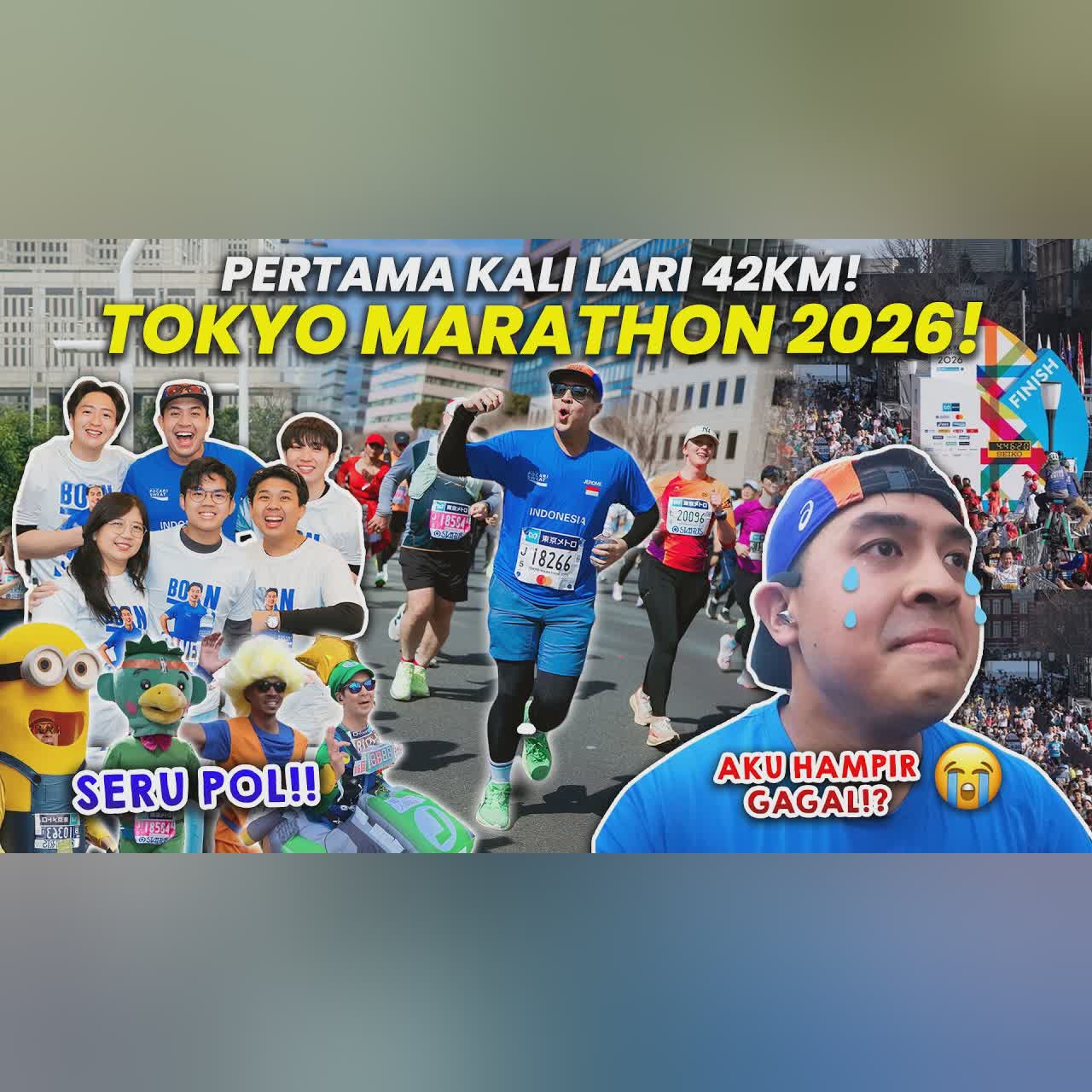 AKHIRNYA!! AKU LARI 42 KM DI TOKYO MARATHON 2026!! SERU & TERHARU BANGET😭 cover art