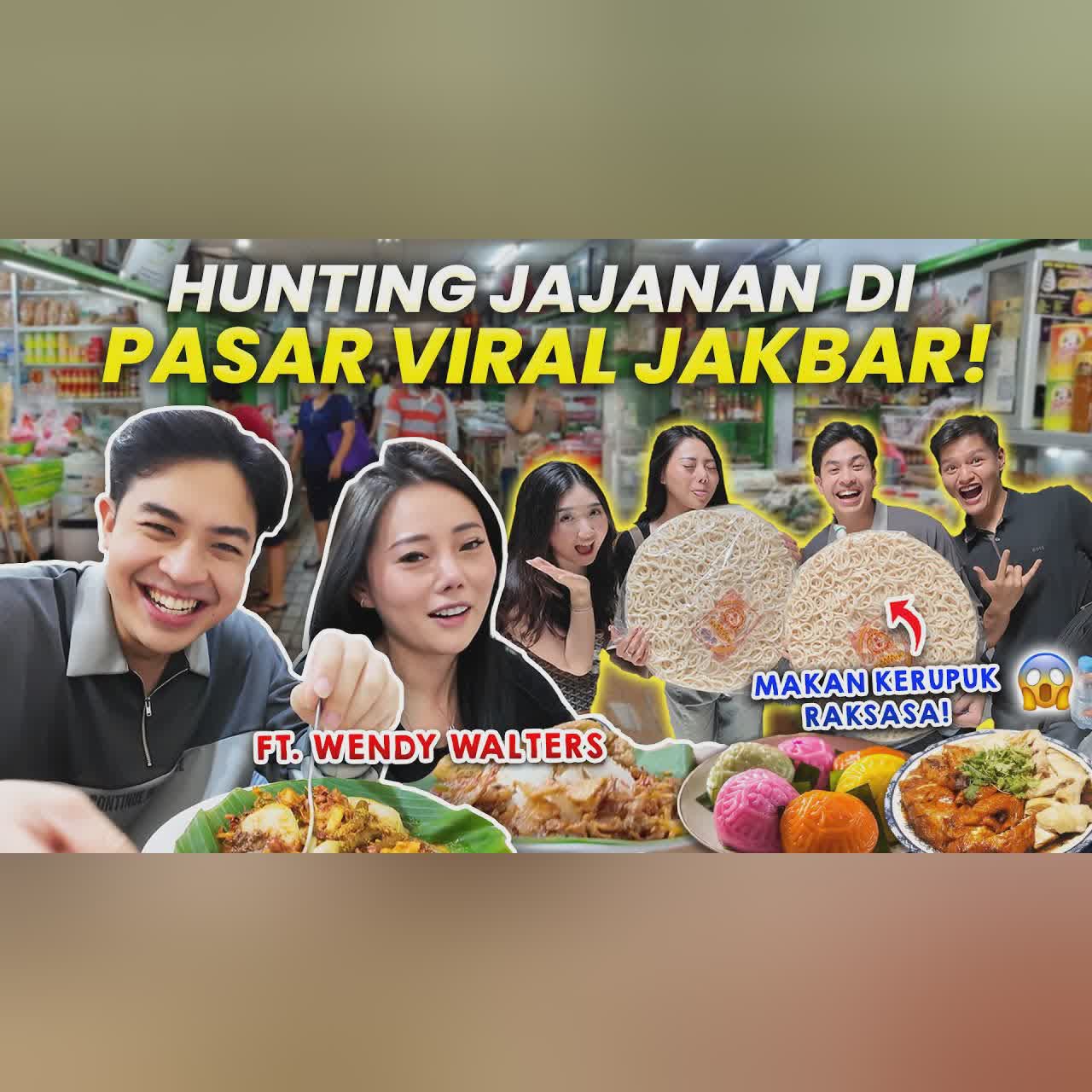 HUNTING JAJANAN DI PASAR VIRAL JAKBAR FT. WENDY WALTERS!! ADA LONTONG ALAY?! cover art