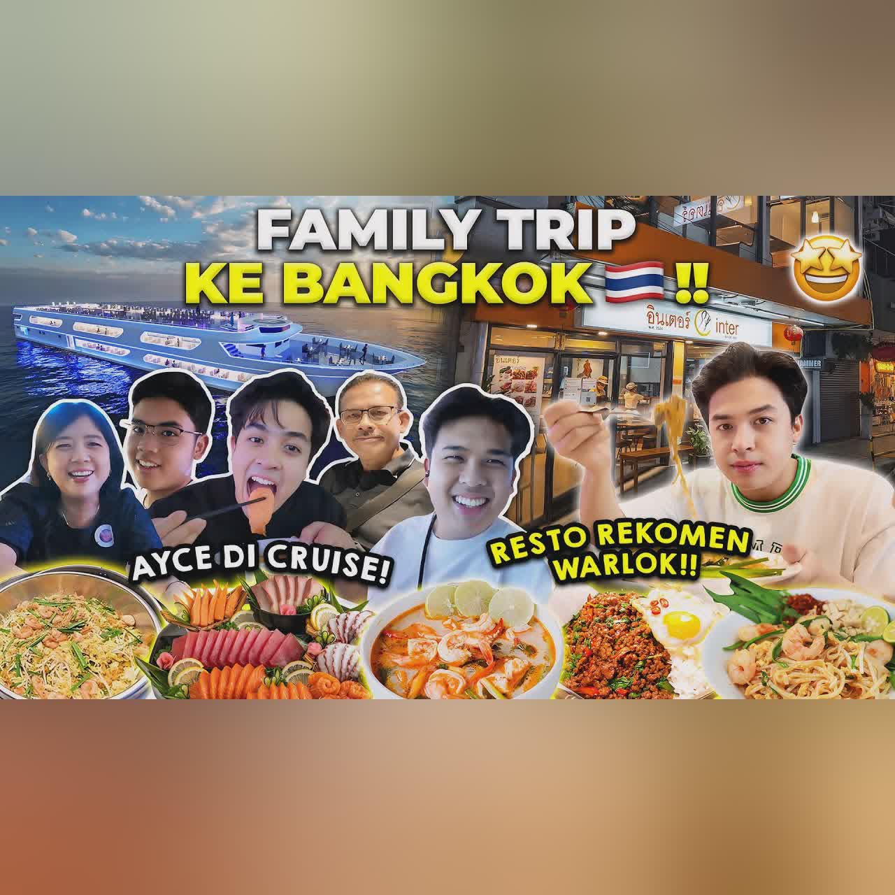 ALL YOU CAN EAT DI CRUISE THAILAND & HIDDEN GEM RESTO BARENG KELUARGA! cover art