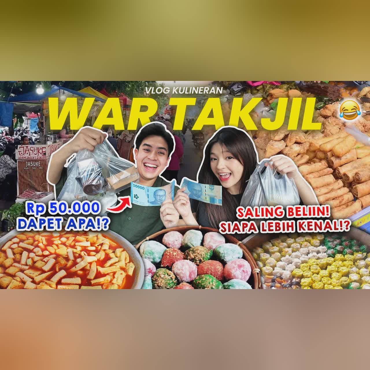 SERUU! WAR TAKJIL JEROME & ECA AURA! CHALLENGE SALING BELIIN Rp50.000!! cover art