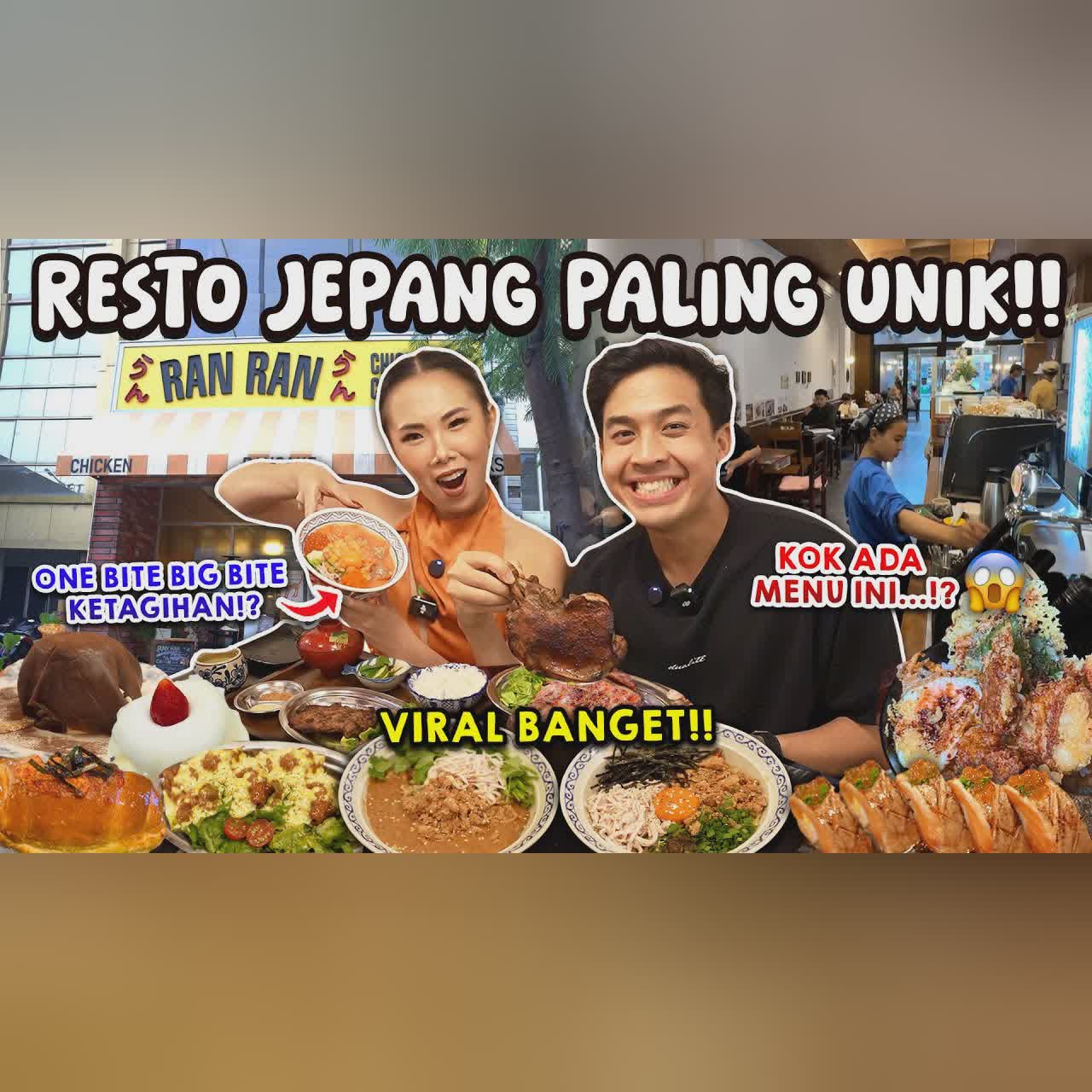 INI RESTORAN JAPANESE FOOD TERUNIK! MENUNYA GAK ADA DI RESTO LAIN! FT. ONE BITE BIG BITE cover art