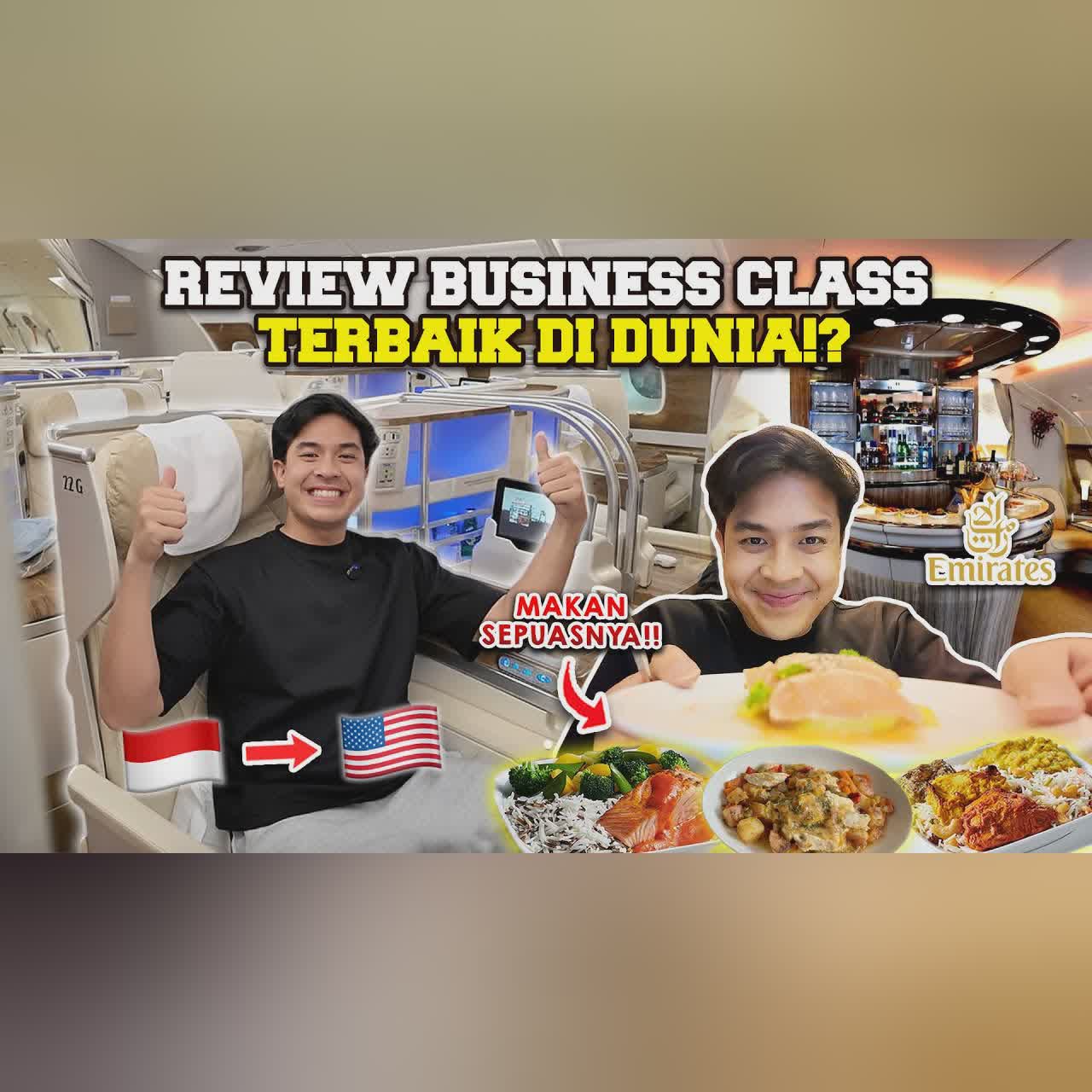 AKHIRNYA!! NAIK PESAWAT BUSINESS CLASS TERBAIK DI DUNIA?! EMIRATES A380 cover art