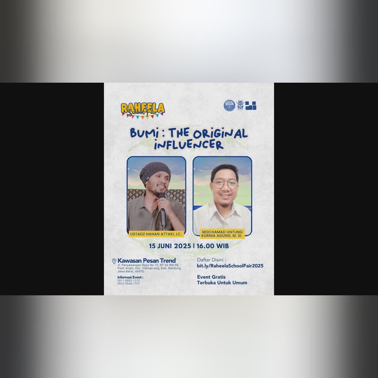 [Raheela School Fair] Bumi: The Original Influencer - Ustadz Hanan Attaki, M. Untung Kurnia, M.Si cover art