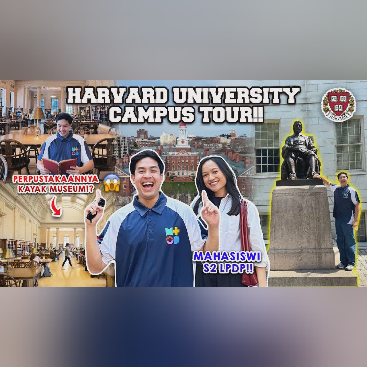 KELILING KAMPUS IMPIANKU!! HARVARD UNIVERSITY TOUR! TERHARU 🥹 cover art