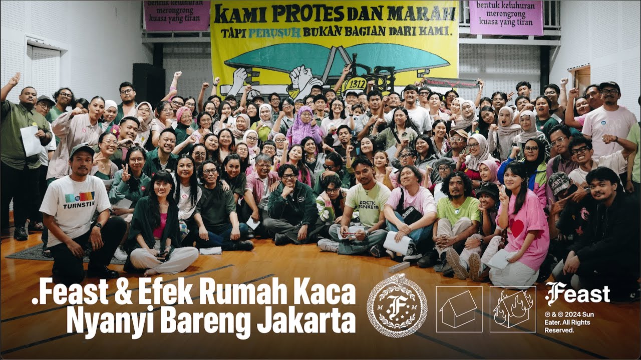 .Feast & Efek Rumah Kaca x Nyanyi Bareng Jakarta - Kami Belum Tentu, Bersemi Sekebun cover art
