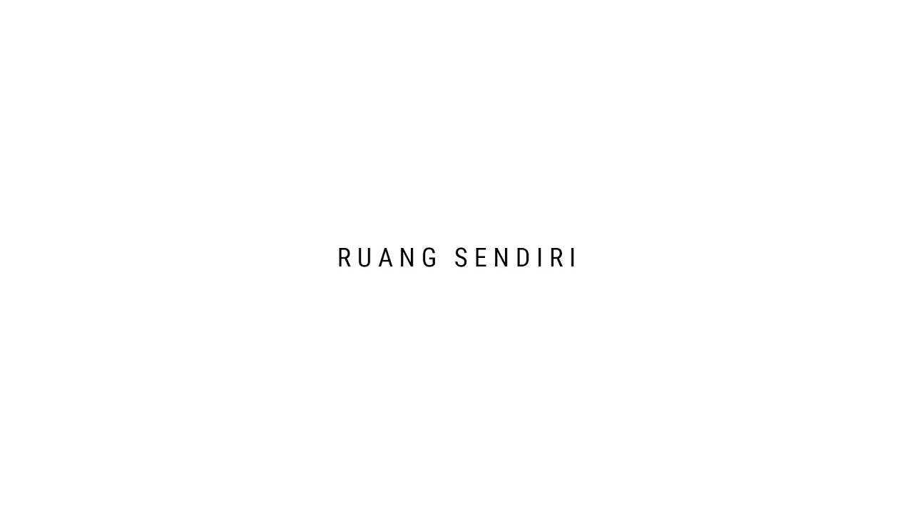 TULUS - Ruang Sendiri (Official Lyric Video) cover art