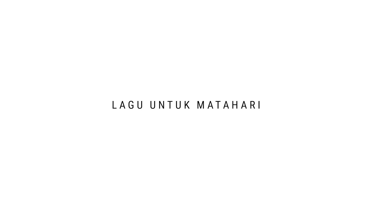 TULUS - Lagu Untuk Matahari (Official Audio) cover art