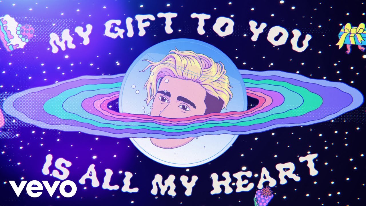 Justin Bieber - Only Thing I Ever Get For Christmas (Lyric Video) cover art