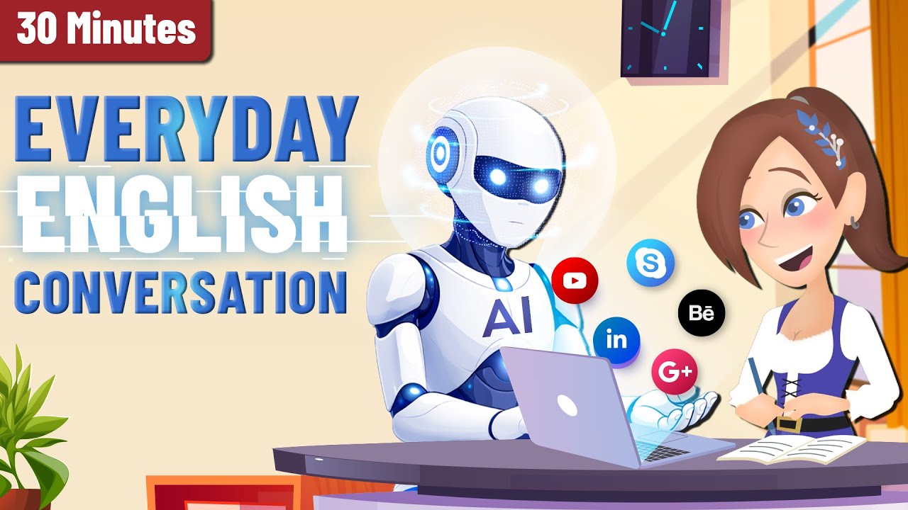How to Improve Your English Speaking Skills with AI | Learn Daily Conversation for Beginners cover art