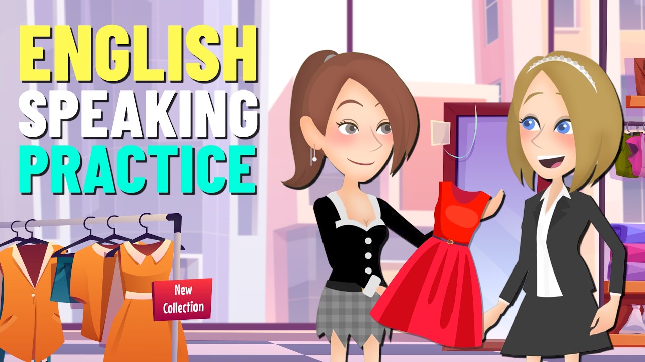 Learn English Daily Conversations for English Speaking Practice | Going Shopping in English (A2-B1) cover art