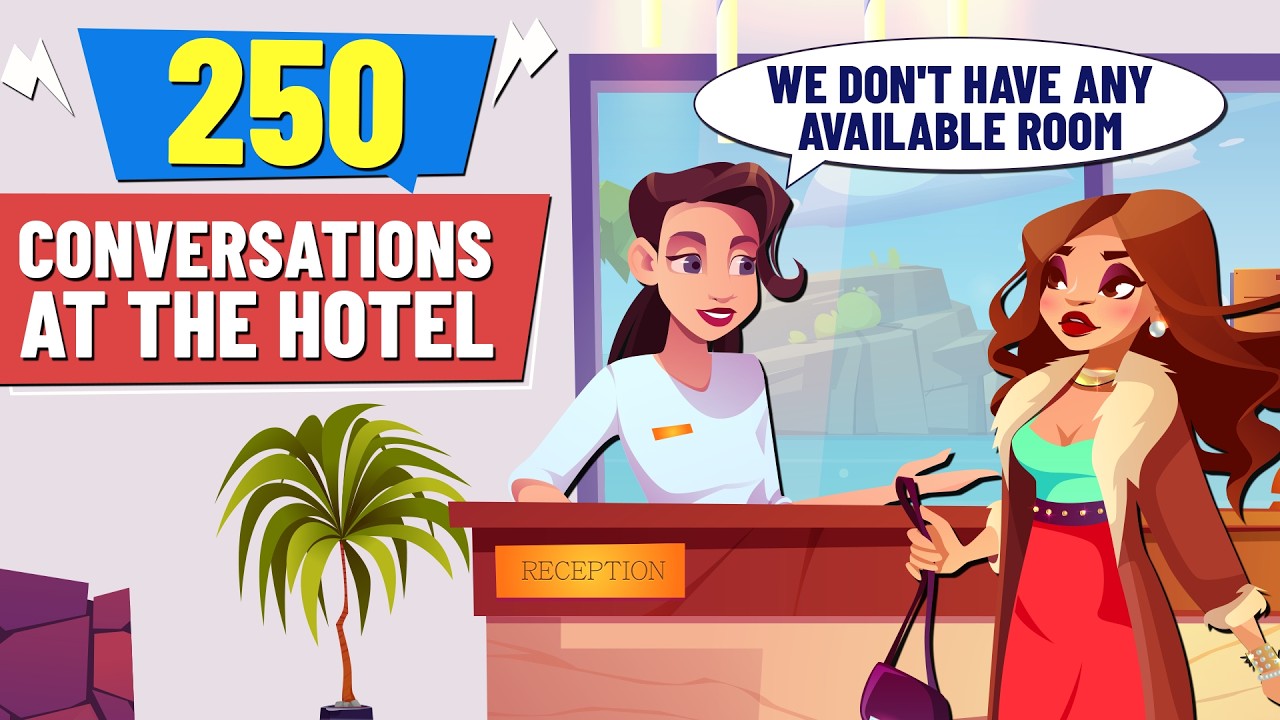 250+ Daily English Conversations at The Hotel | Real-life English Dialogues for Beginners (A2-B1) cover art