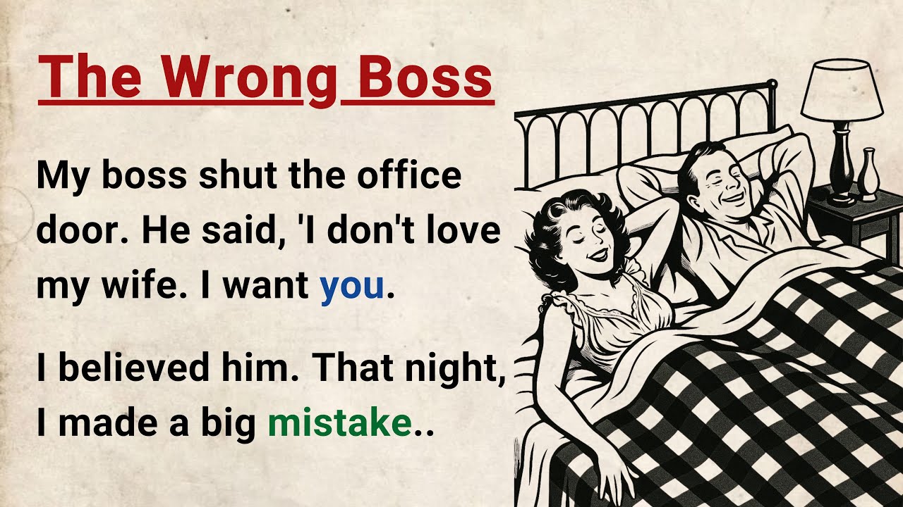 Learn English through Stories Level 3 ⭐ The Wrong Boss - Emotional English Story for Listening Pract cover art