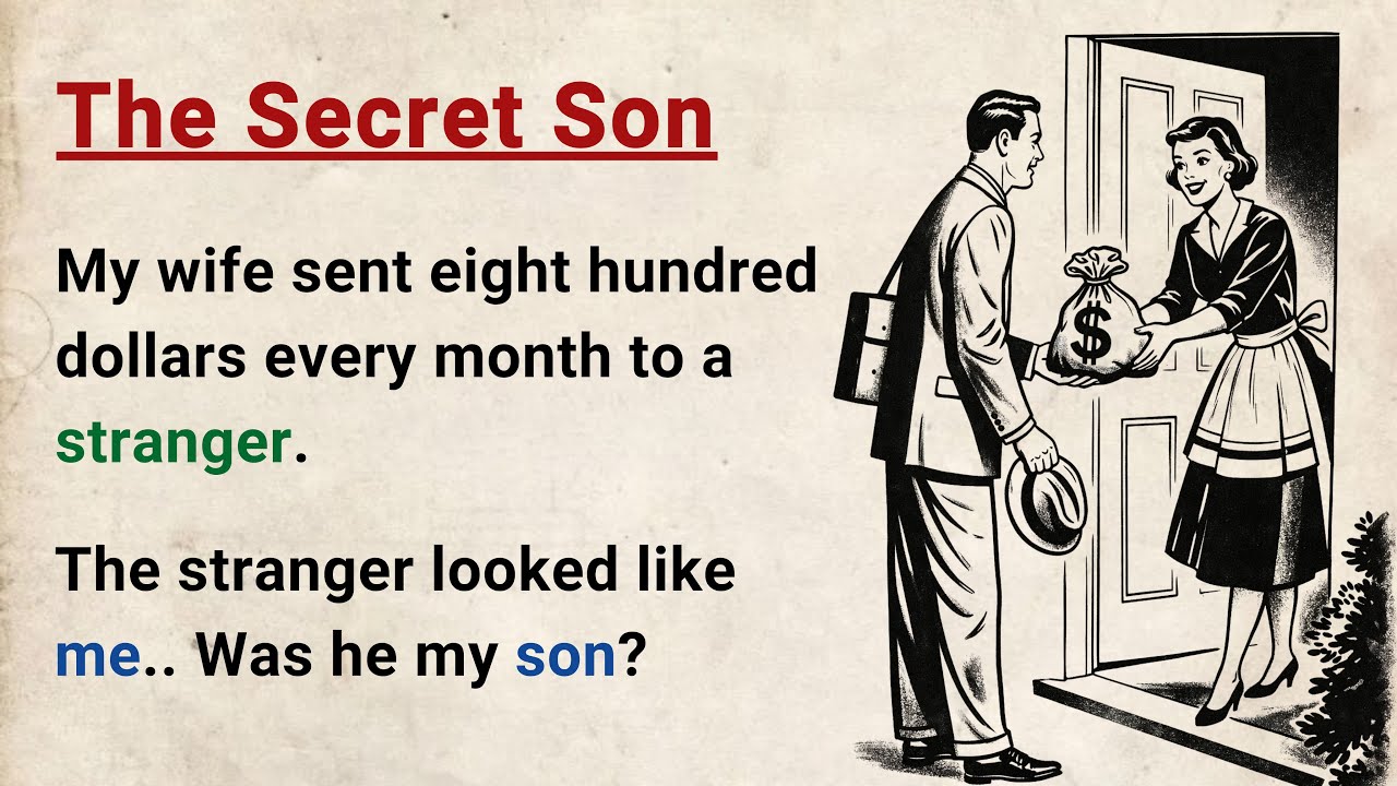 Learn English through Stories Level 3 ⭐ The Secret Son - Improve your English | English Audio Story cover art