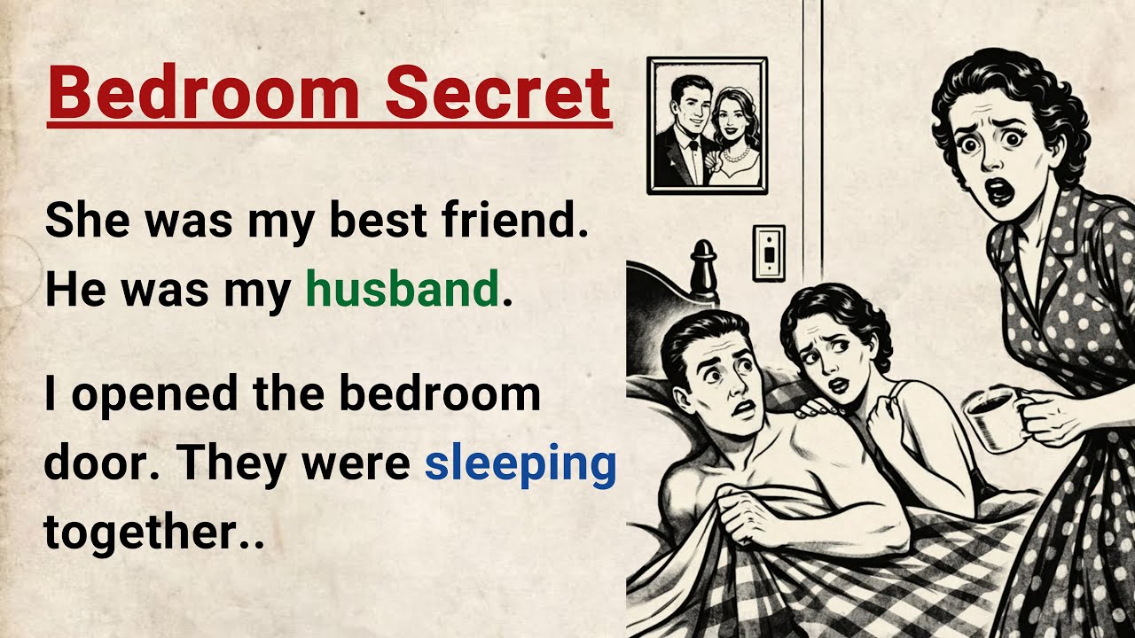 Learn English through Stories Level 3 ⭐ Bedroom Secret - Emotional English Story for Listening cover art