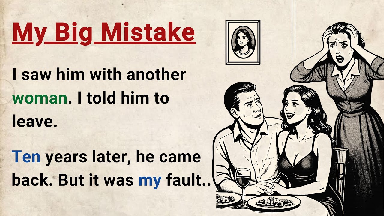 Learn English through Stories Level 3 ⭐ My Big Mistake - Improve your English | English Audio Story cover art
