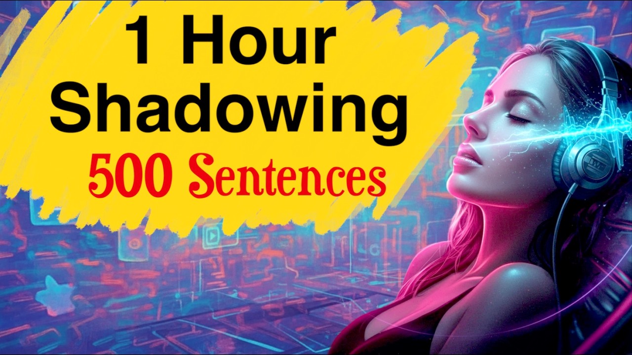 1 Hour Shadowing with Different Patterns & English Chunks | English Podcast Beginners & Intermediate