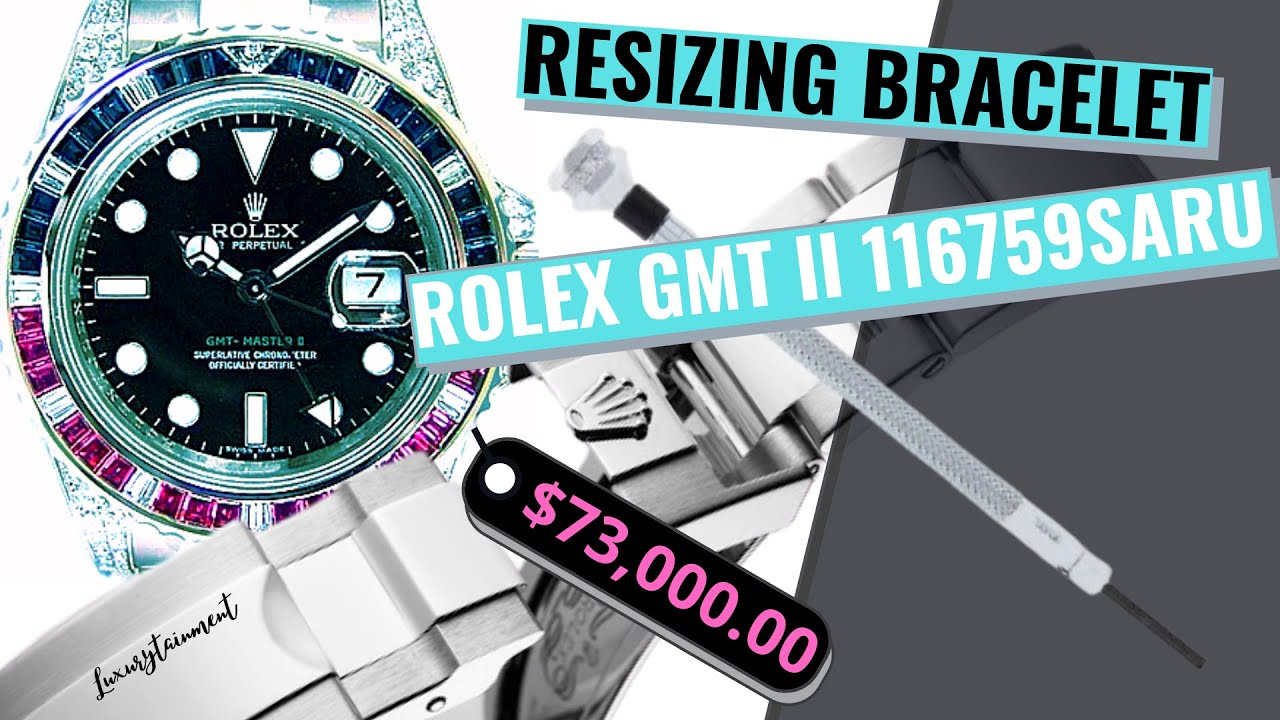 ROLEX GMT | Resizing by removing a bracelet link on the Rolex GMT II 116759saru!!