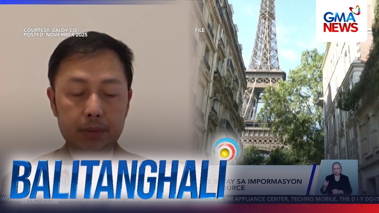 DFA - Zaldy Co, nasa Paris, France batay sa impormasyon mula sa isang reliable... | Balitanghali cover art
