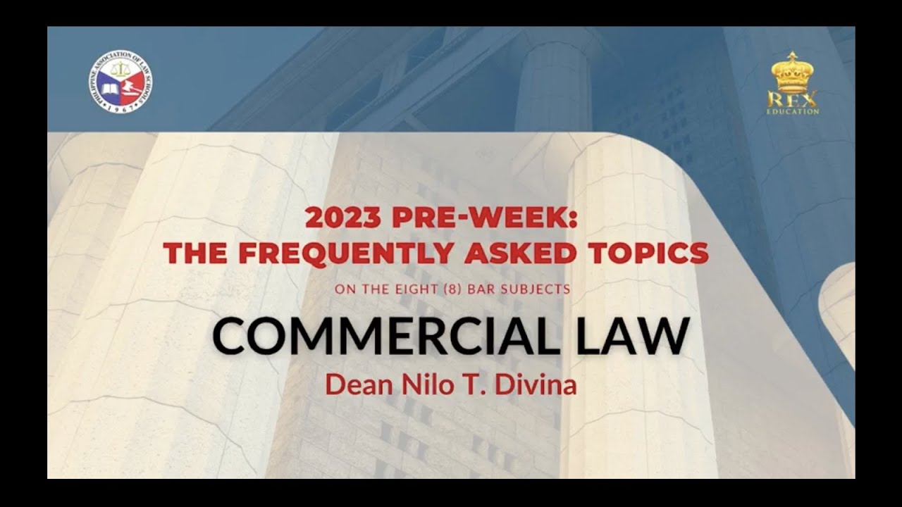 2023 Pre-Week: The FAQs | COMMERCIAL LAW cover art