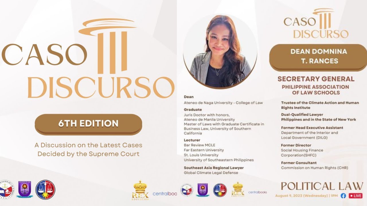 POLITICAL LAW | Caso Discurso: 6th Edition cover art