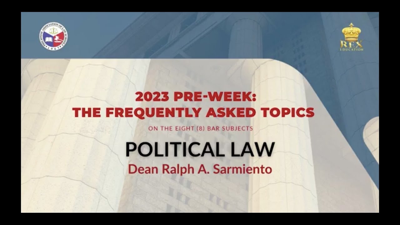 2023 Pre-Week: The FAQs | POLITICAL LAW cover art