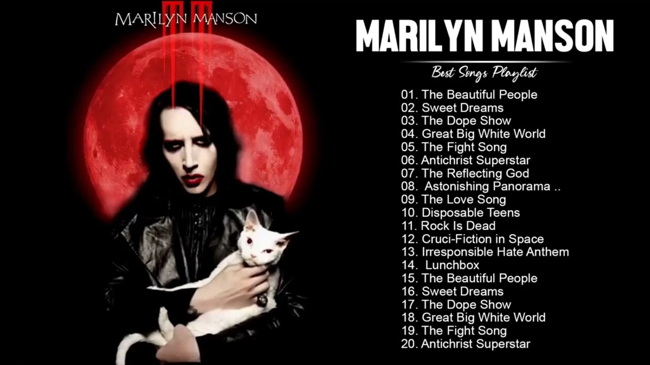 Marilyn Manson Greatest Hits Full Album - Best Songs Of Marilyn Manson Playlist by lex2you Music cover art