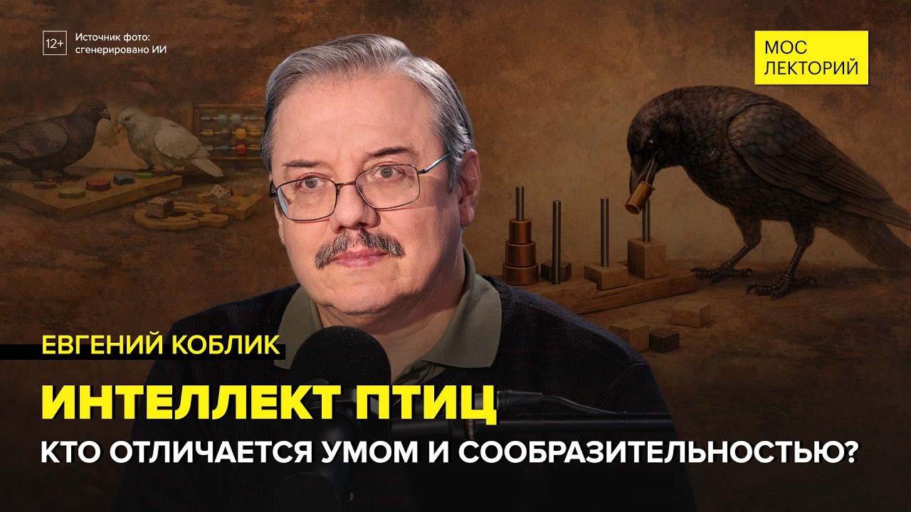 Интеллект птиц | Евгений Коблик Лекция 2026 | Мослекторий cover art