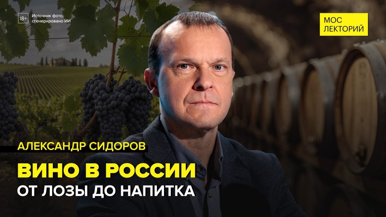 Как зародилось виноделие в России? | Александр Сидоров Лекция 2026 | Мослекторий cover art