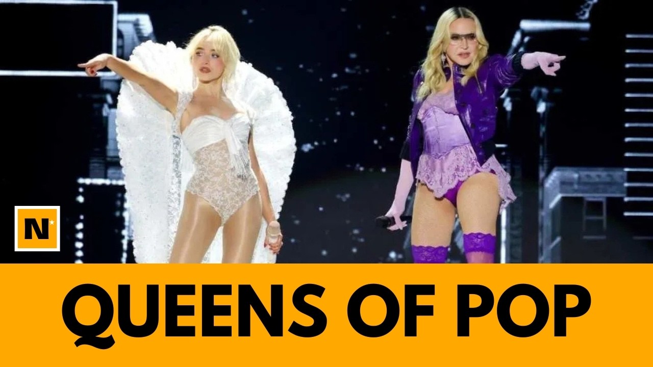 Madonna Shuts down Coachella 2026 in Purple Corset with Sabrina Carpenter cover art