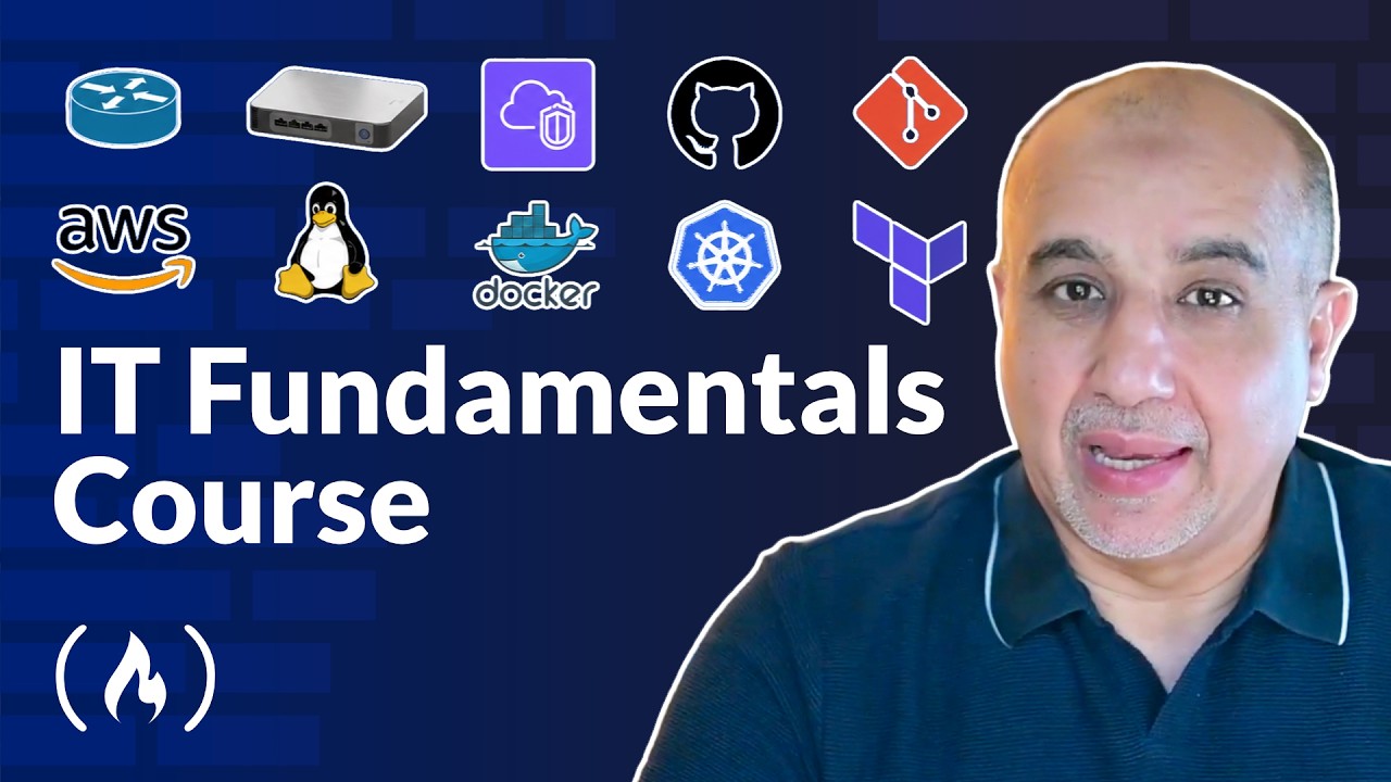 IT Fundamentals Course – Hardware, Cloud, DevOps, Networking, Security, Databases, DNS, Git, Linux cover art