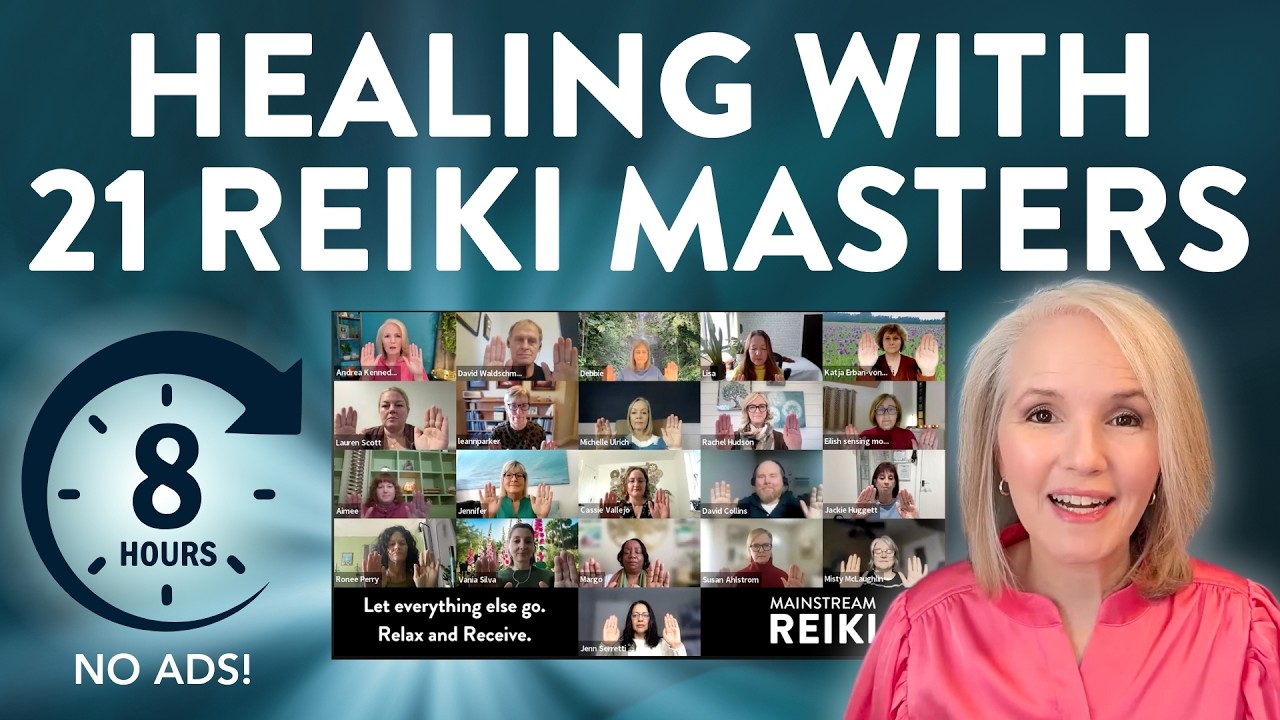 Reiki with 21 Masters 8-Hours + No Ads cover art