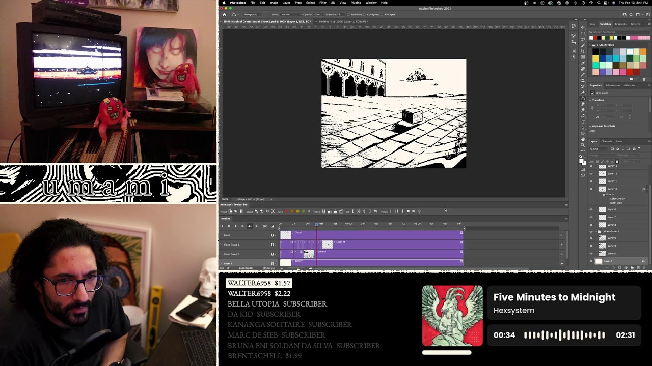Animating with u m a m i cover art